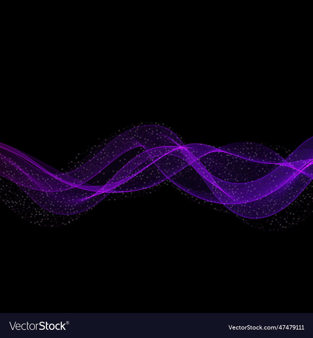 Abstract dark background with transparent wave vector image Abstract dark background with transparent wave