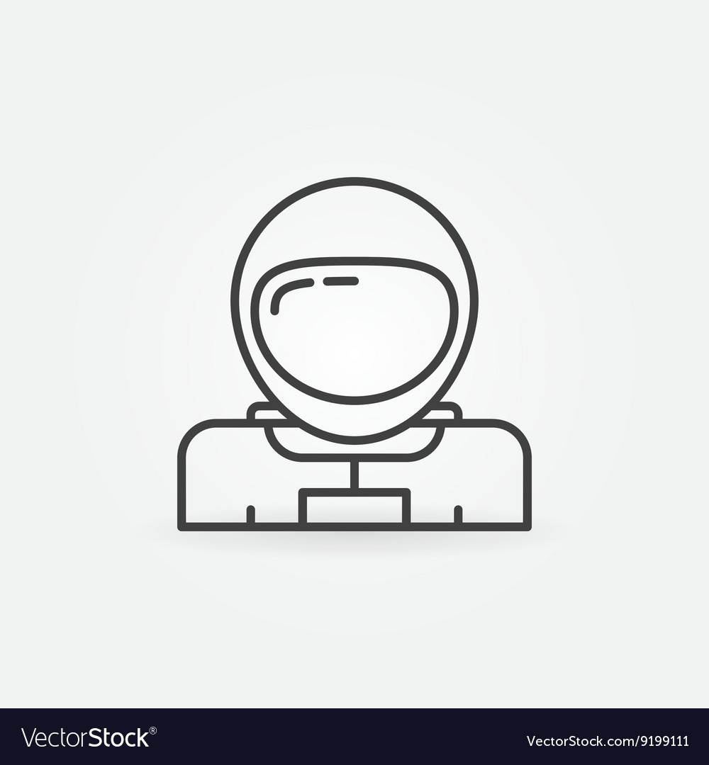 Astronaut simple icon Royalty Free Vector Image