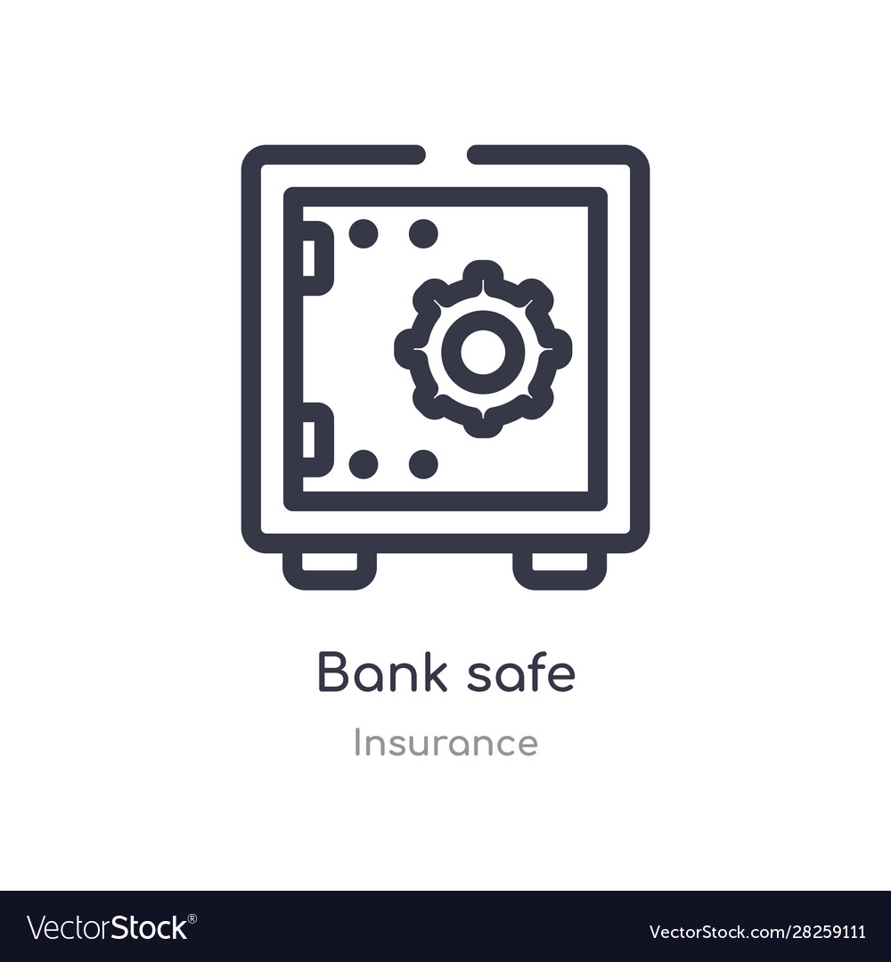 Bank Safe Outline Icon