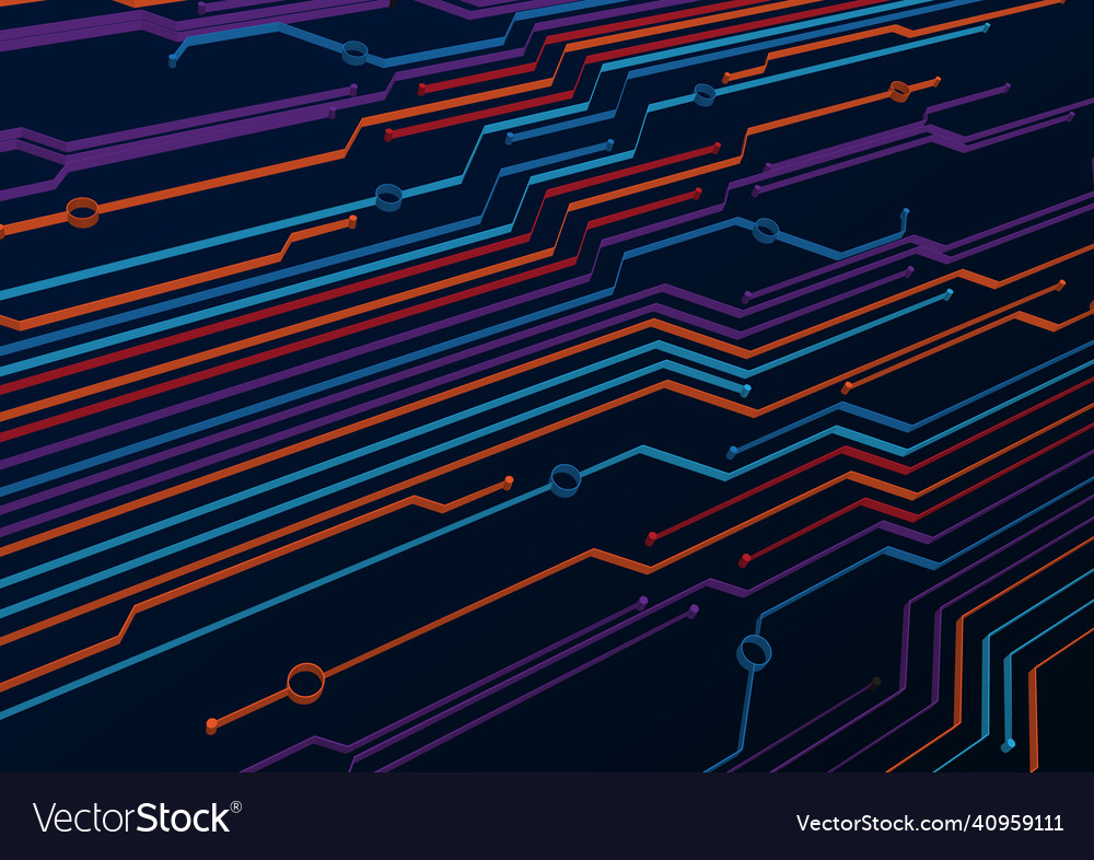 Circuit technology background with hi-tech digital vector image Circuit technology background with hi-tech digital