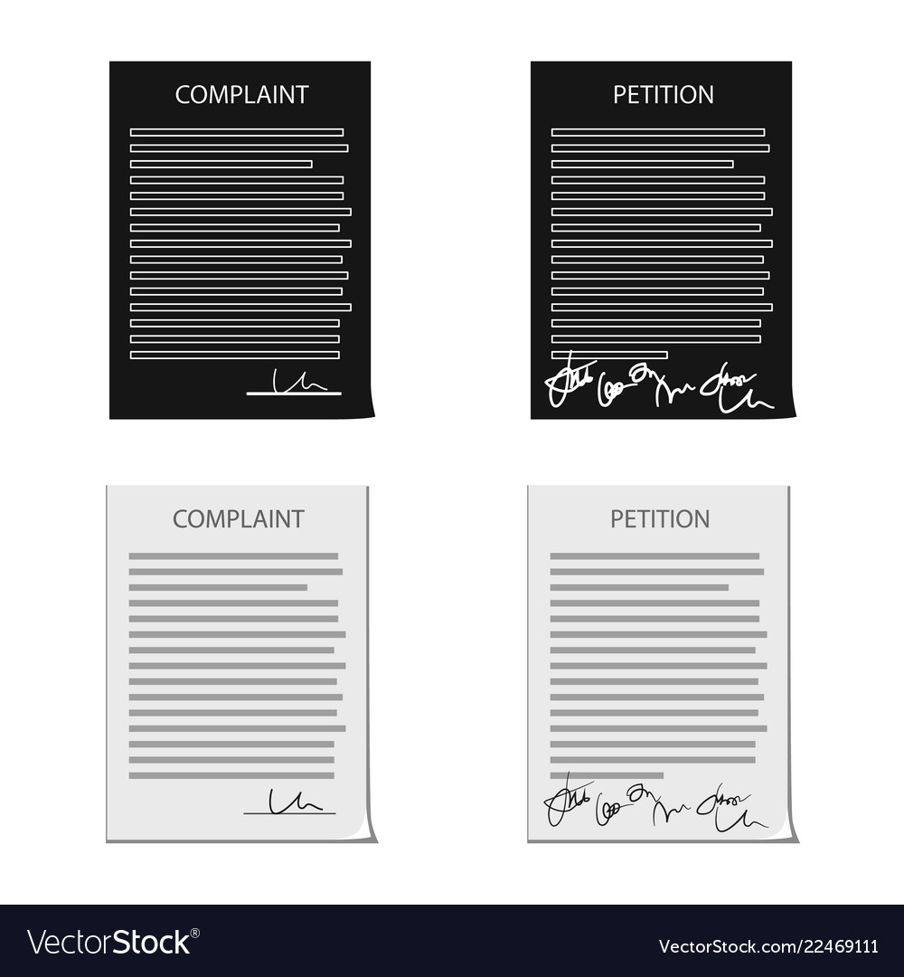 Design of form and document sign set