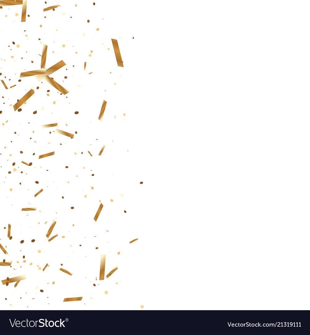 Gold confetti background