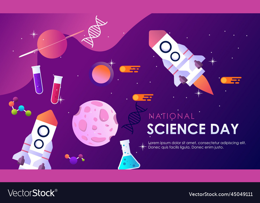 Gradient science twitch background design template vector image Gradient science twitch background design template