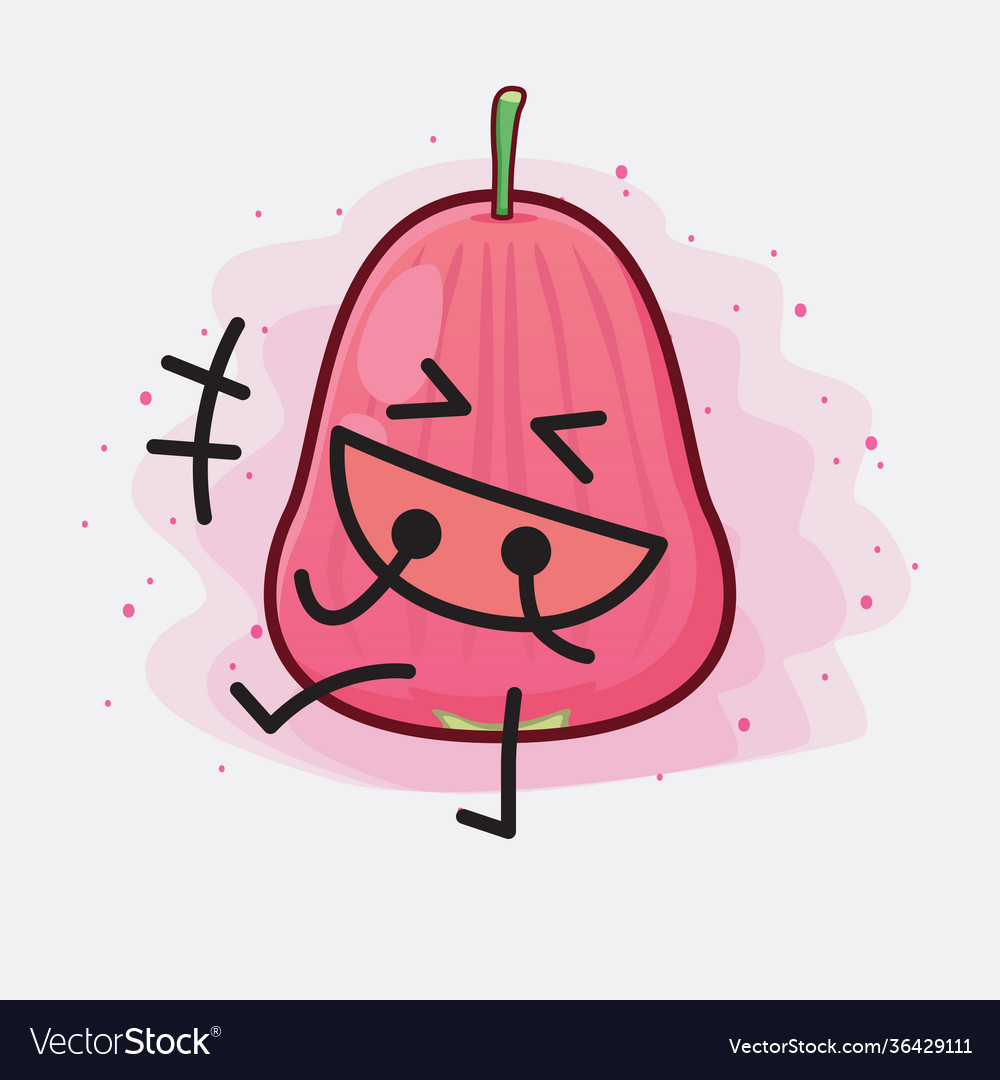 Java apple fruit cute character with simple face