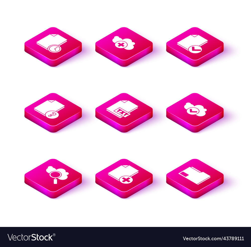 Set search cloud computing add new file unknown vector image Set search cloud computing add new file unknown