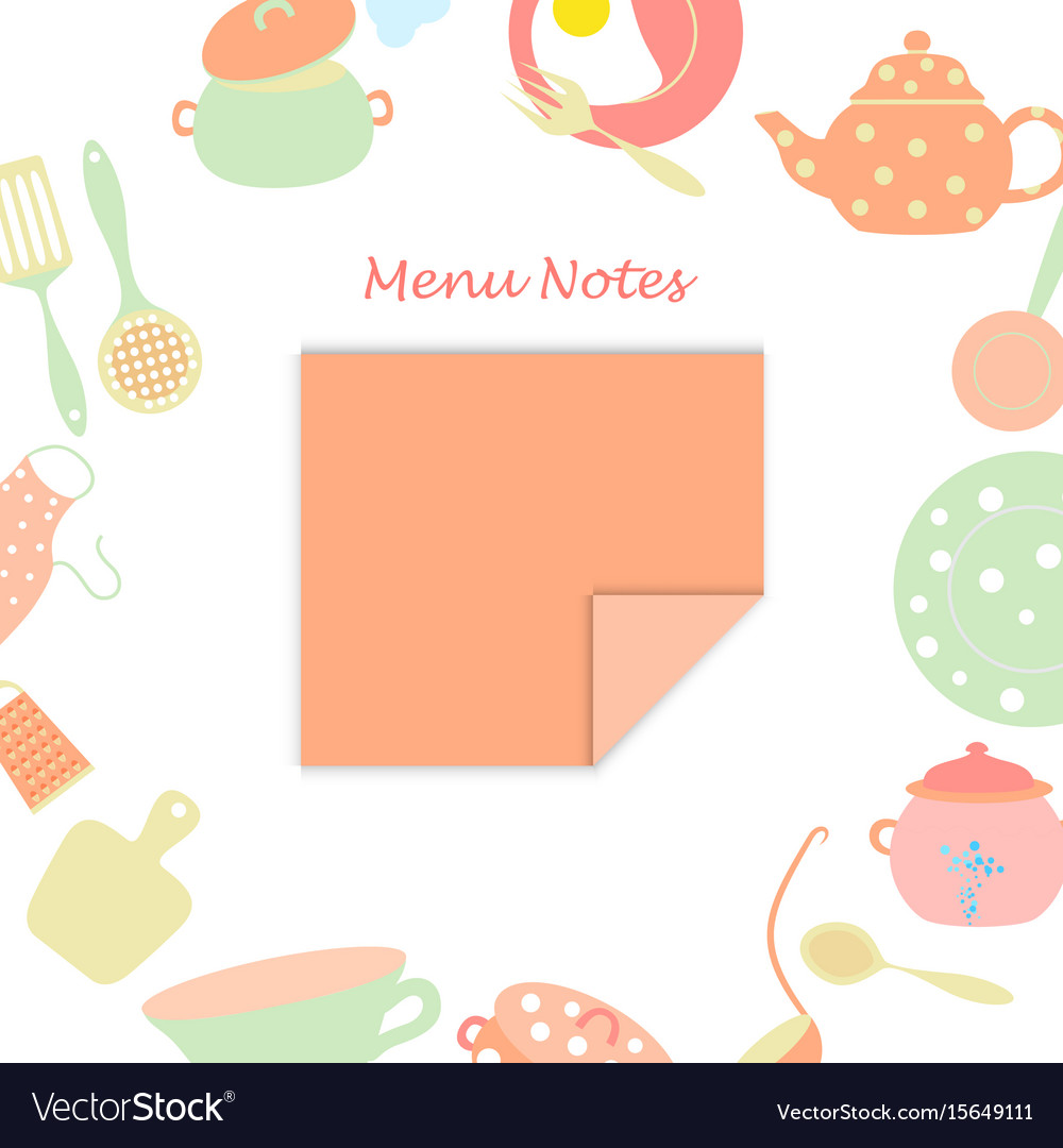 Small leaf for menu notes