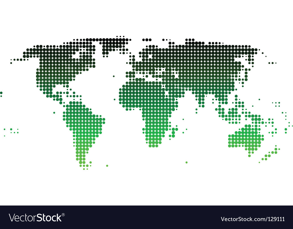 World Map Dot Pattern