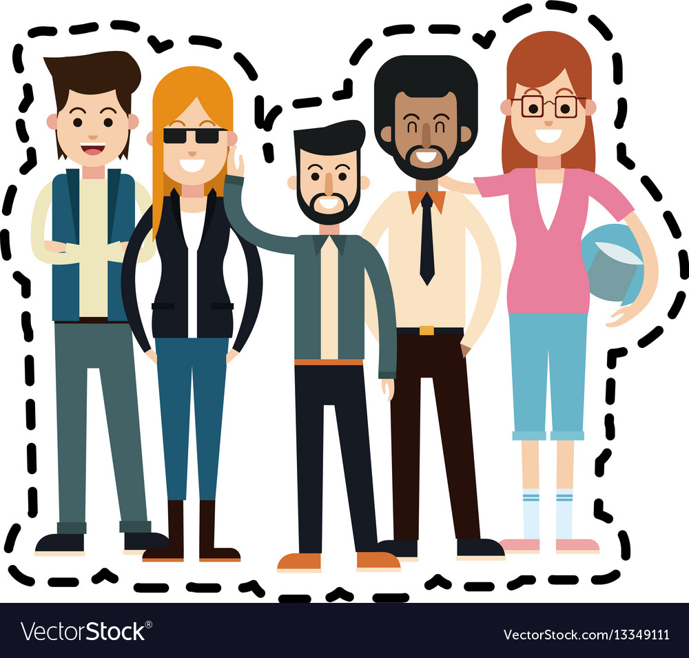 Young Adults People Icon Image Royalty Free Vector Image