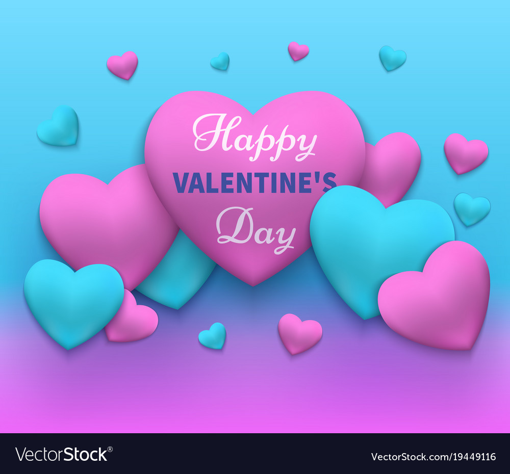 A happy day valentines Royalty Free Vector Image