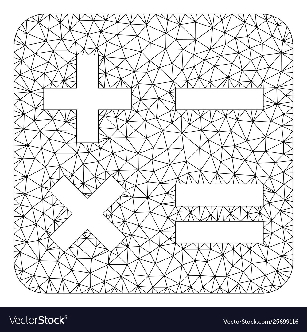 Calculation polygonal frame mesh
