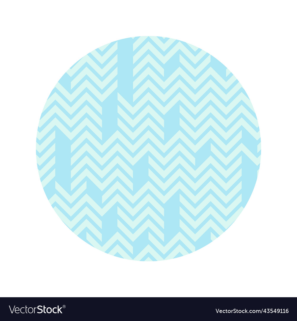 Geometric linear pattern in a circle ornament vector image Geometric linear pattern in a circle ornament