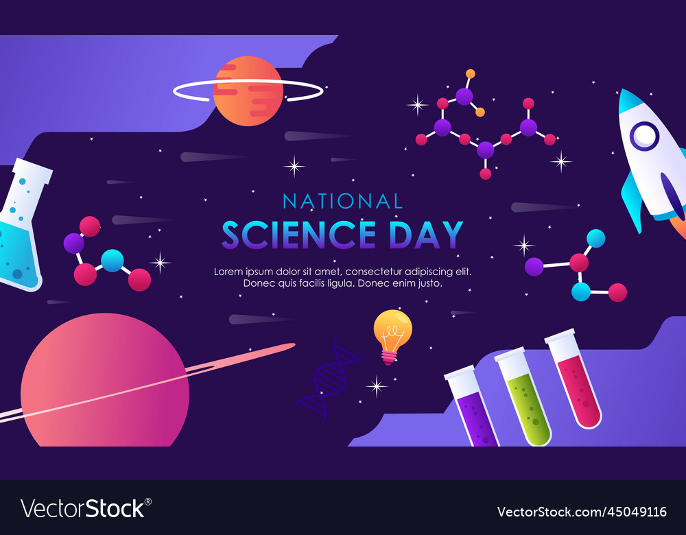 Gradient science twitch background design template