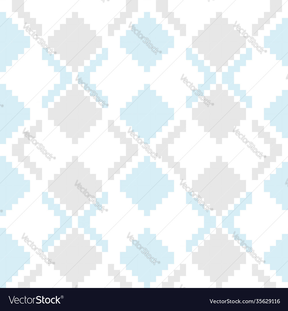 Ice blue argyle seamless pattern background vector image Ice blue argyle seamless pattern background