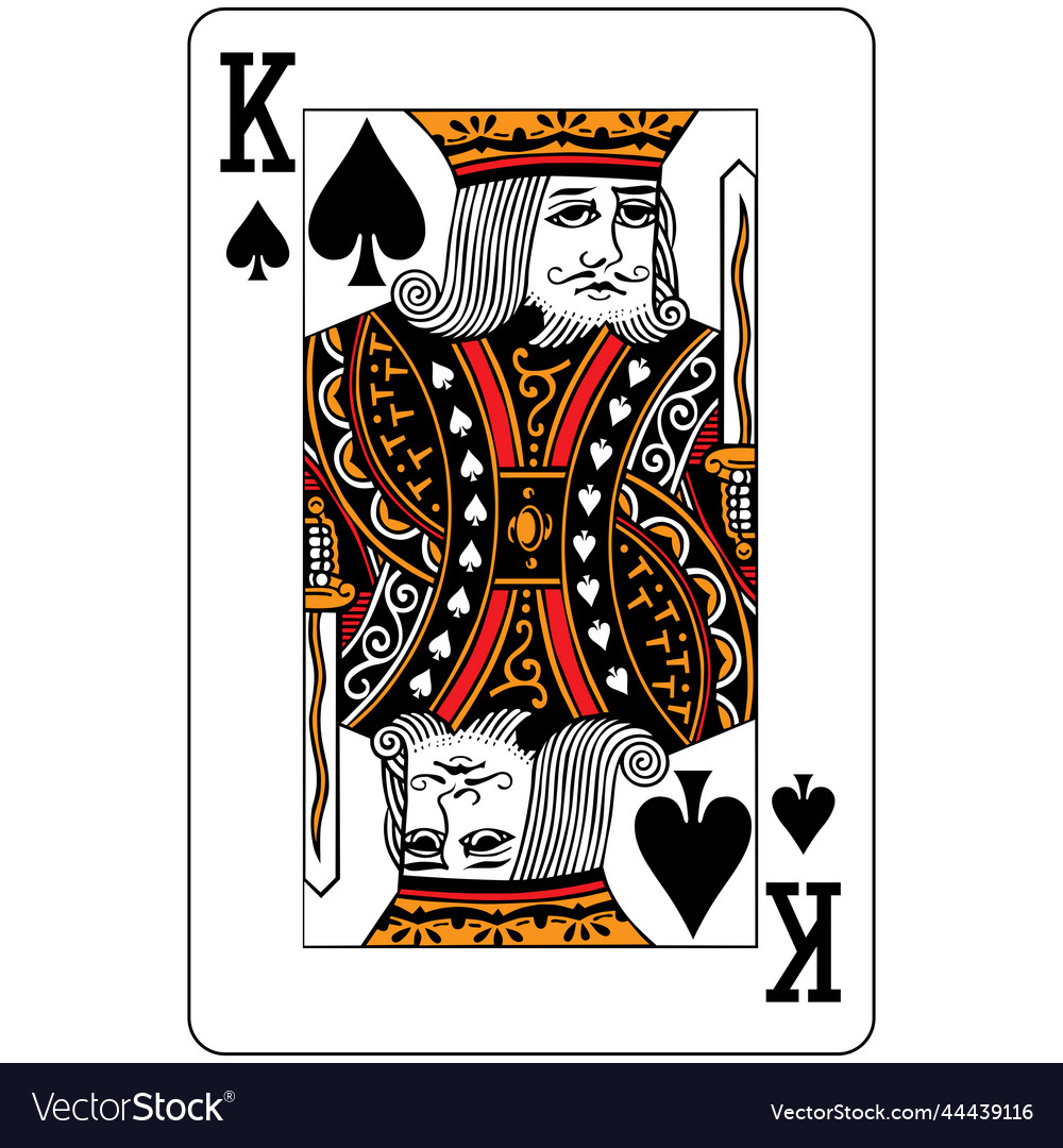 King Of Spades. Original Design Royalty Free SVG, Cliparts