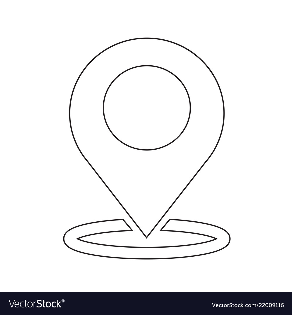 Map pointer gps icon