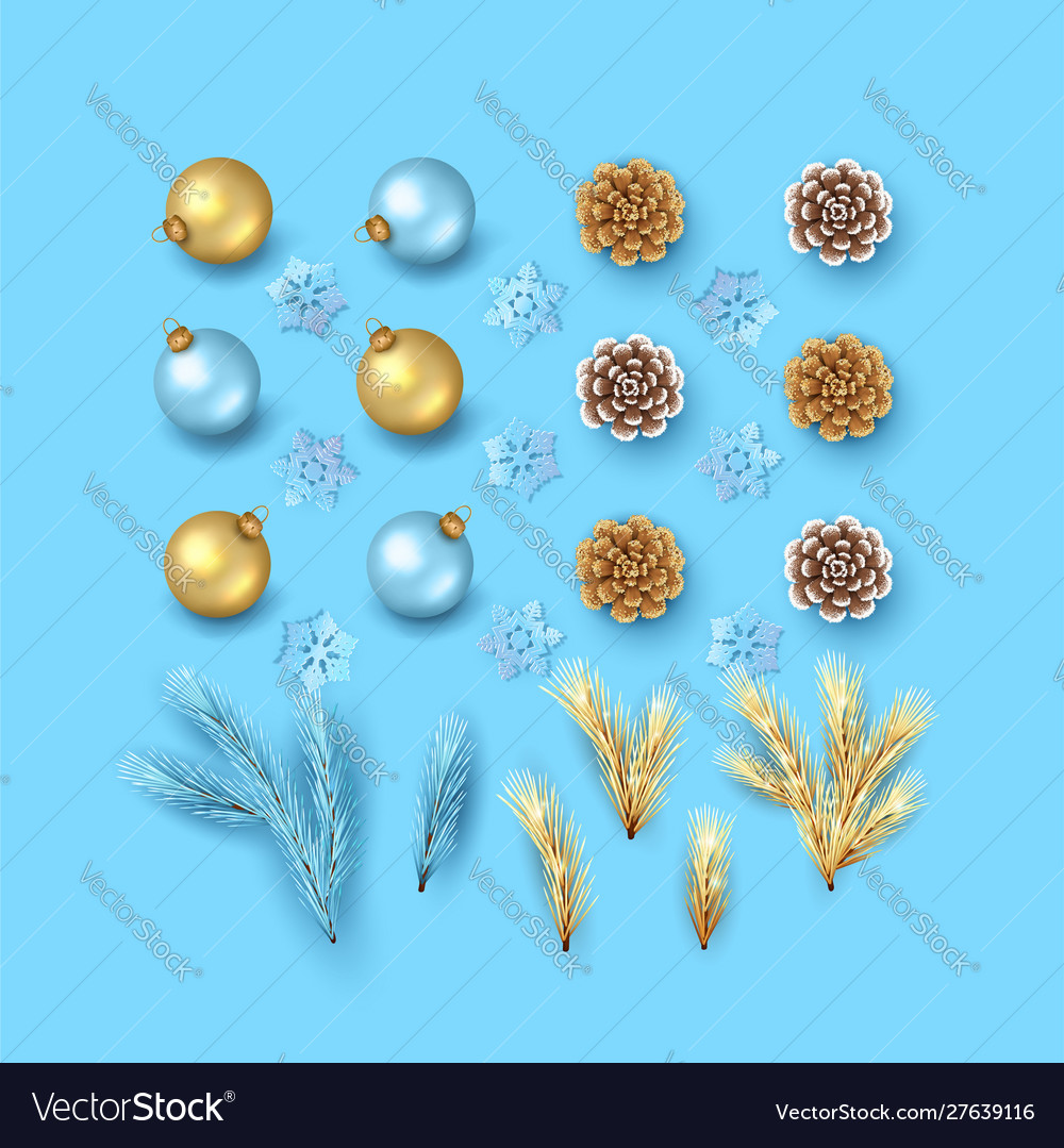 Set christmas decorations