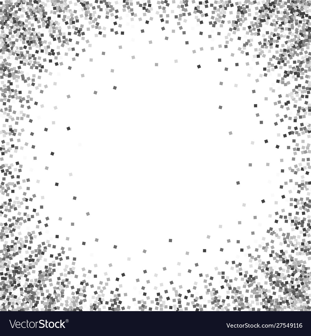 Silver glitter luxury sparkling confetti scattere Vector Image