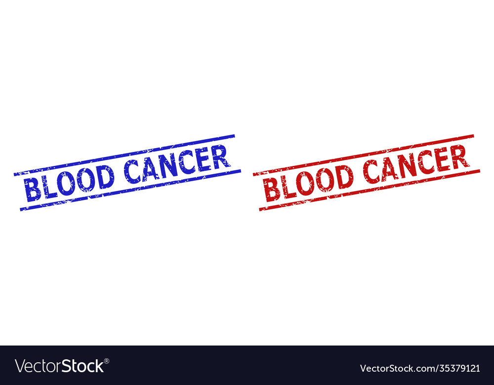 Blood cancer seals with grunge surface