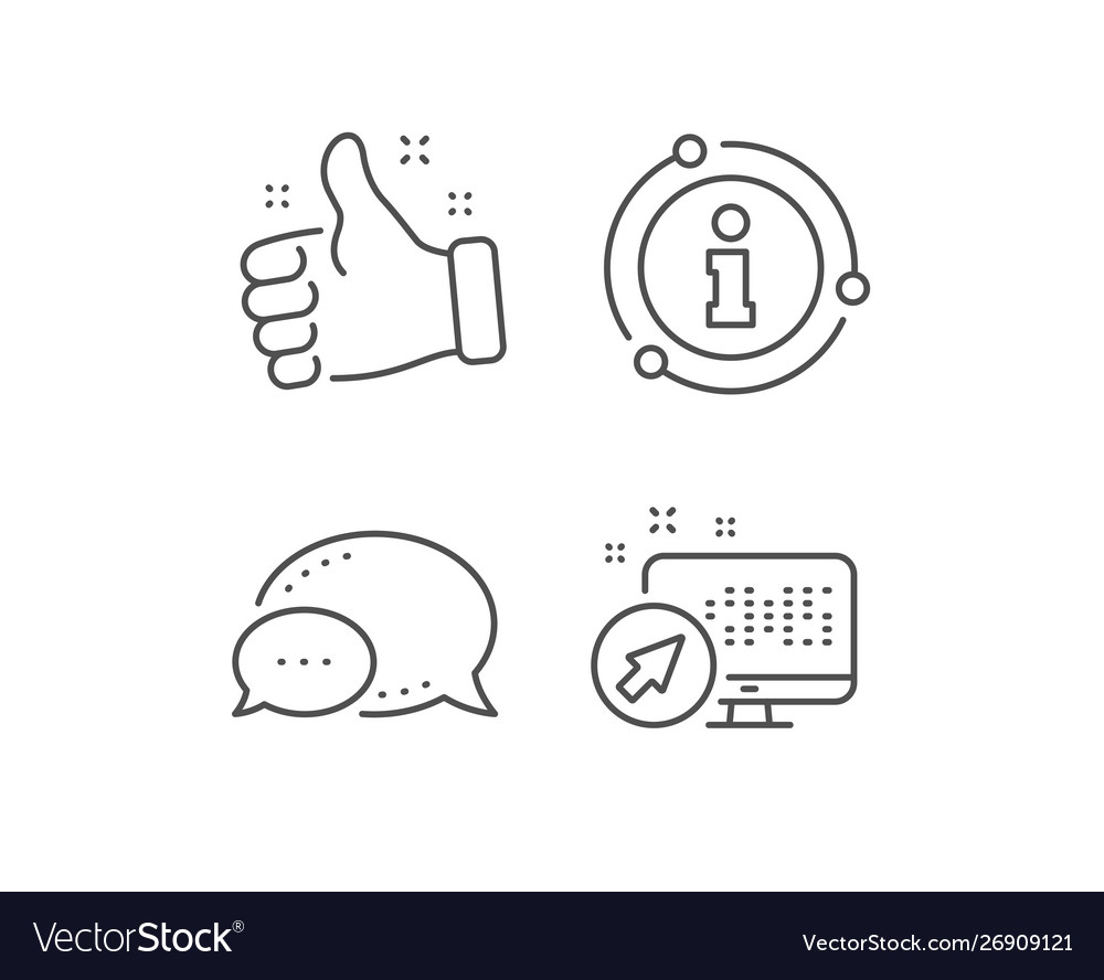 Computer line icon web system sign monitor