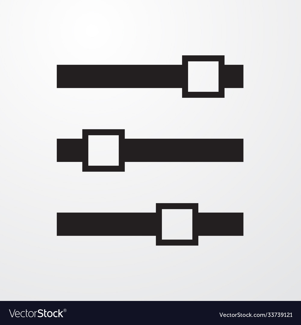 Equalizer icon for web and mobile