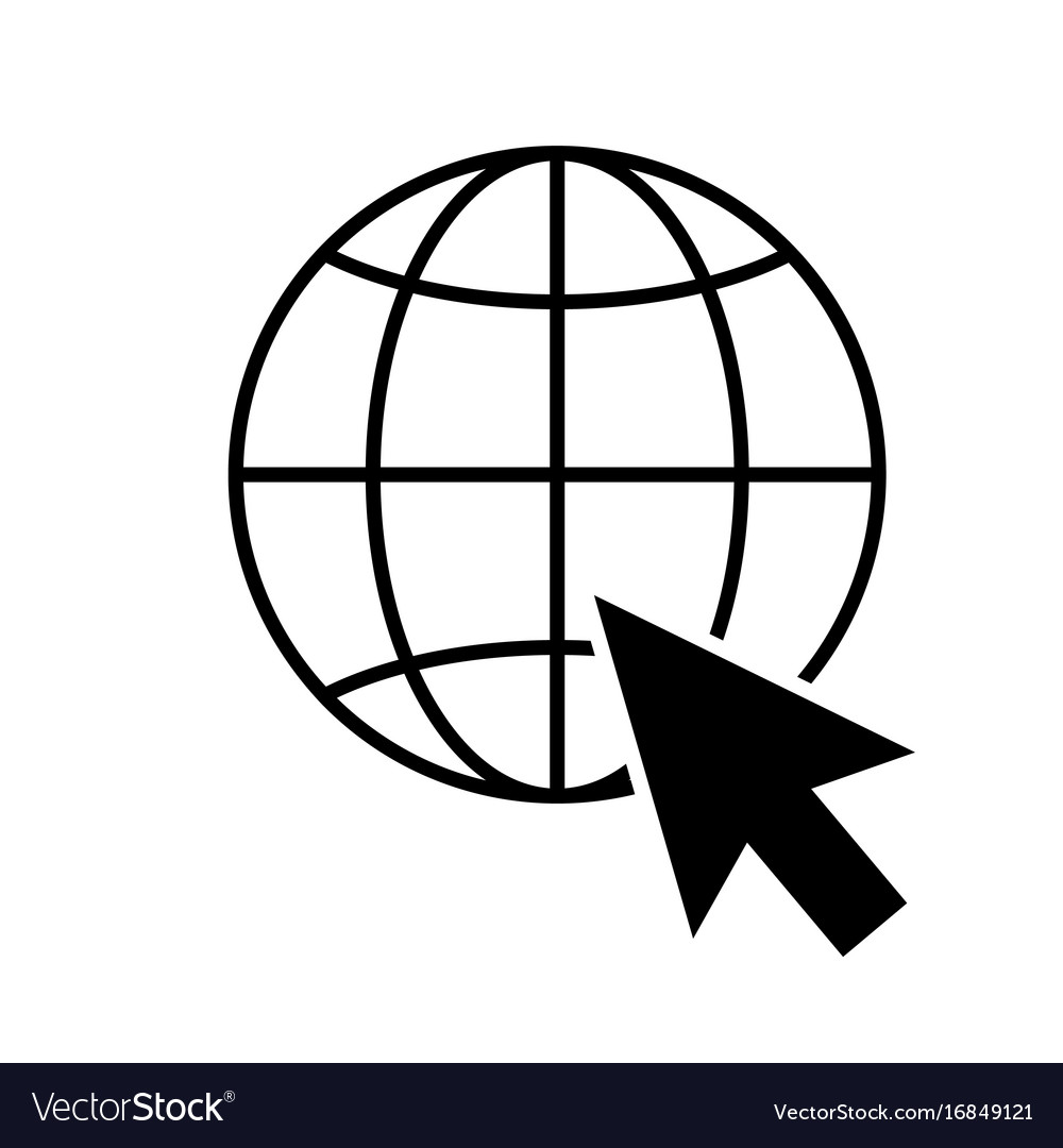 internet icon vector