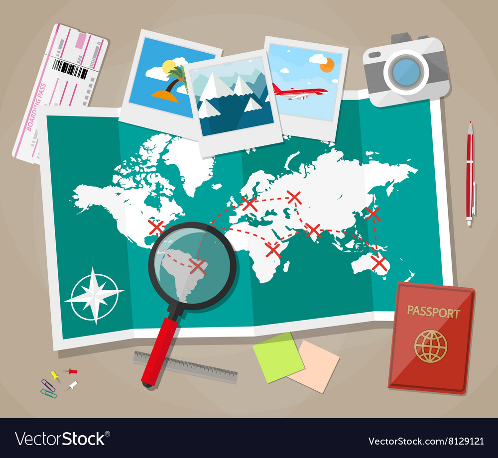 planning-a-vacation-concept-royalty-free-vector-image
