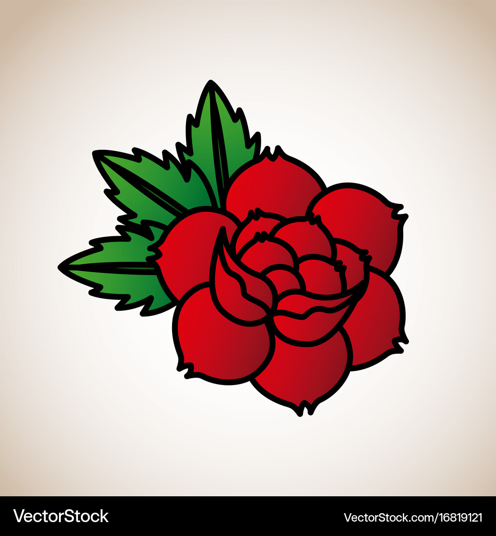 Roses tattoo design Royalty Free Vector Image - VectorStock