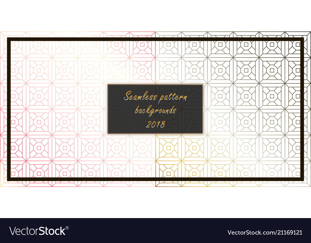 Set of seamless patterns repeating geometric Vector Image Set of seamless patterns repeating geometric