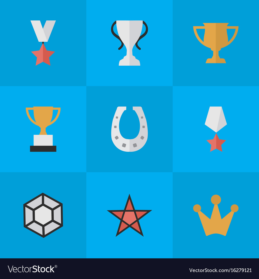 Set of simple champ icons