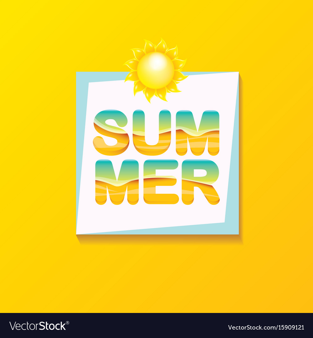 Special offer summer label design template