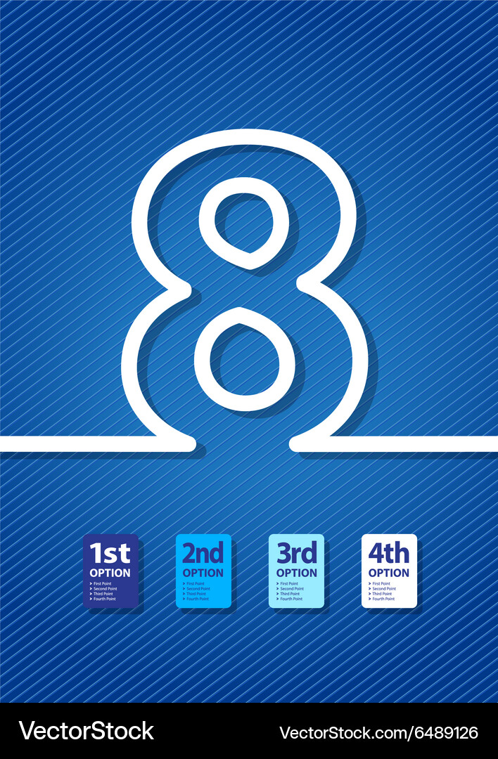 Abstract Number Sequence Royalty Free Vector Image