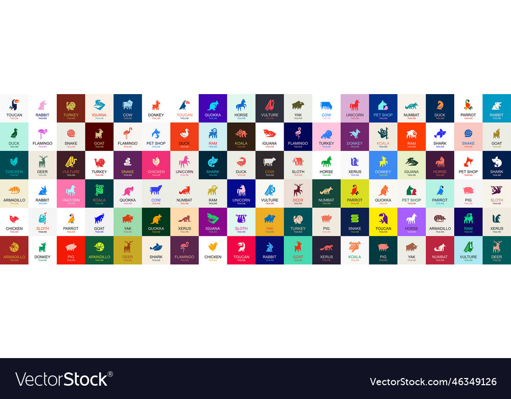 Animals logos collection