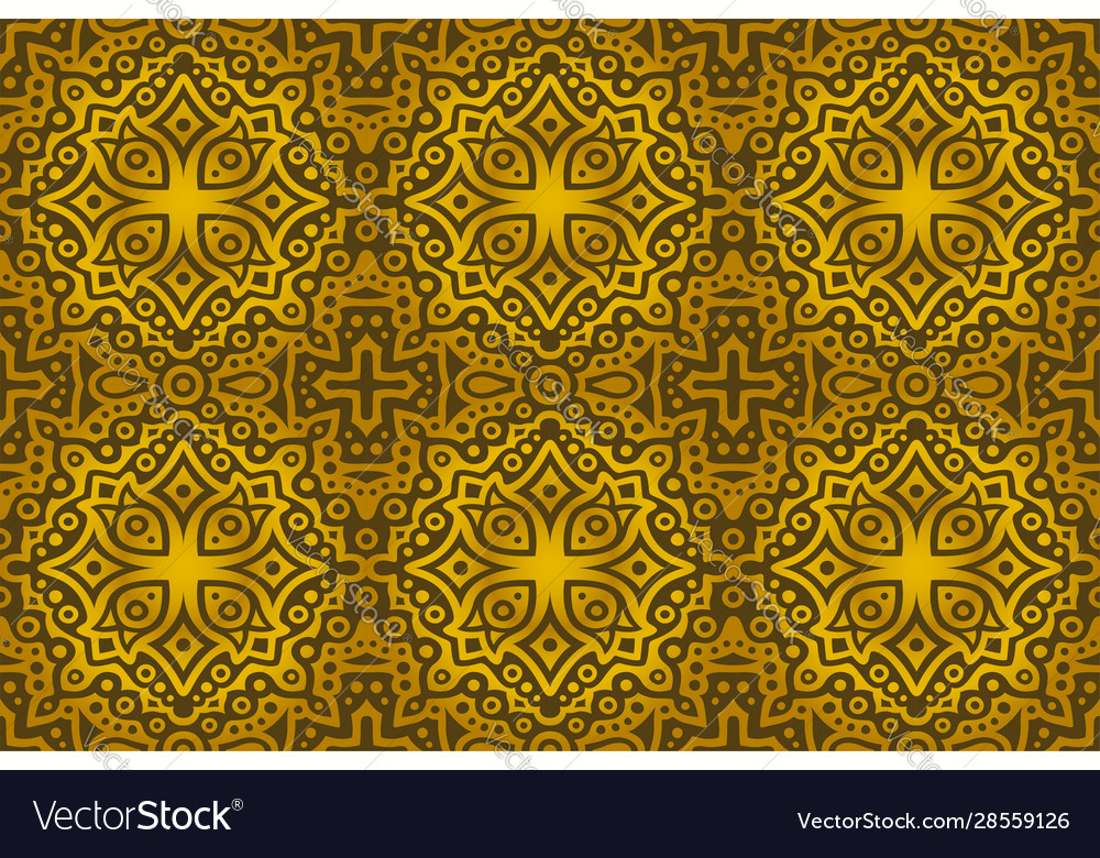 Golden art with luxury abstract seamless pattern