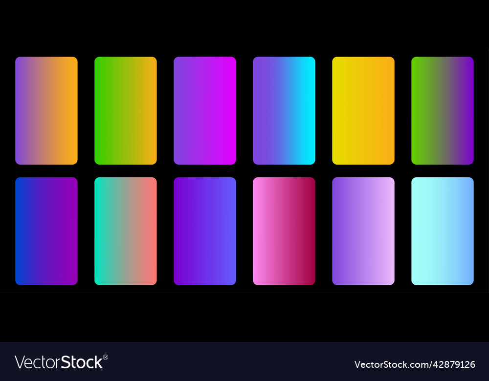 Gradient mobile phone web ui design smartphone vector image Gradient mobile phone web ui design smartphone