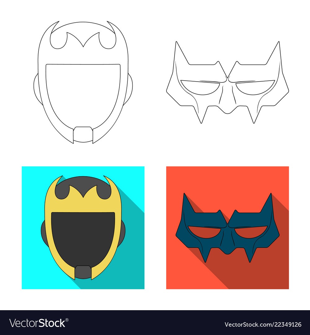 Hero and mask logo