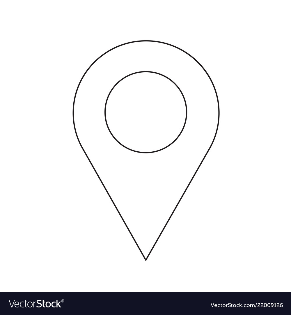 Map pointer gps icon