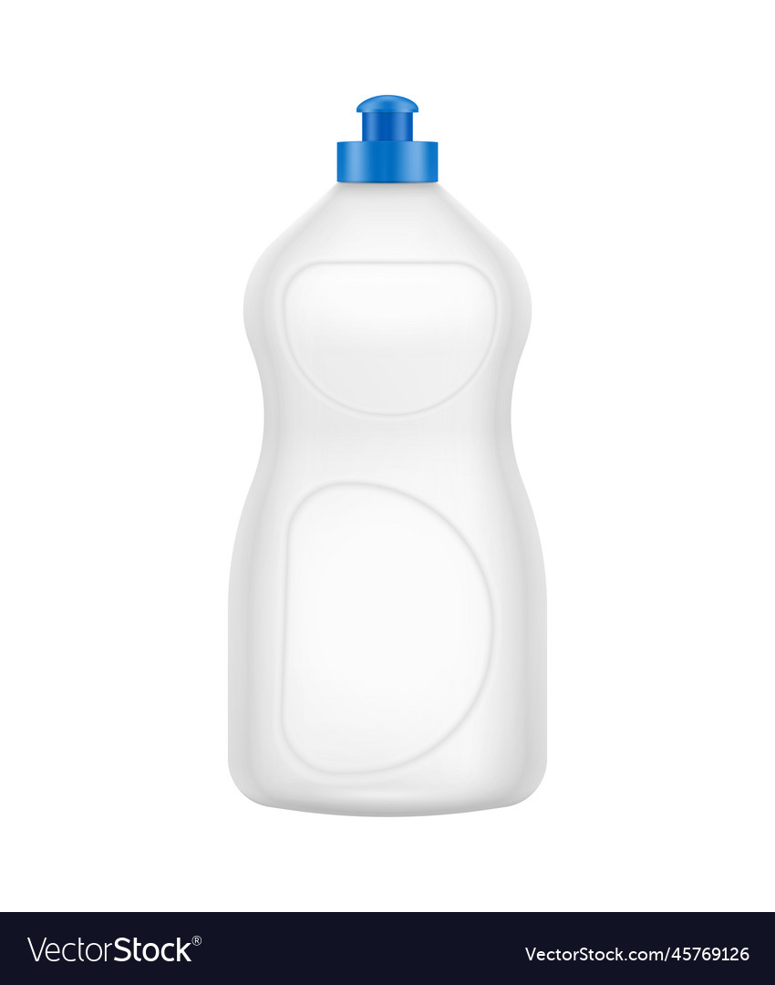 Plastic detergent bottle composition Royalty Free Vector