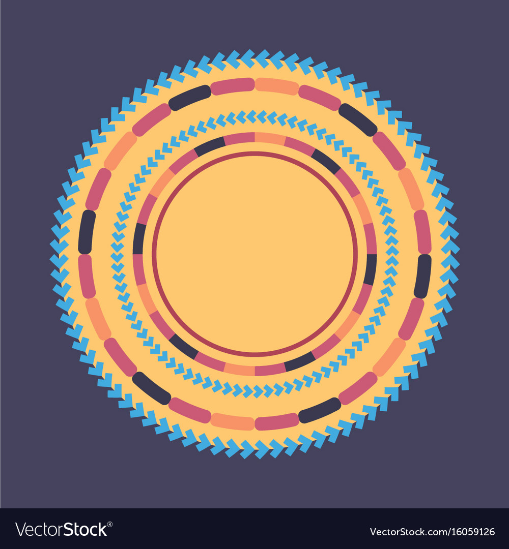 Technology colorful round background abstract