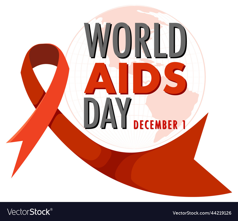 World aids day poster design Royalty Free Vector Image