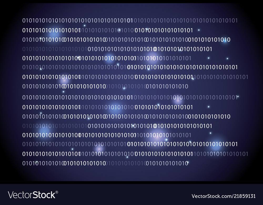 Hintergrund des Binärcodes vector image Hintergrund des Binärcodes