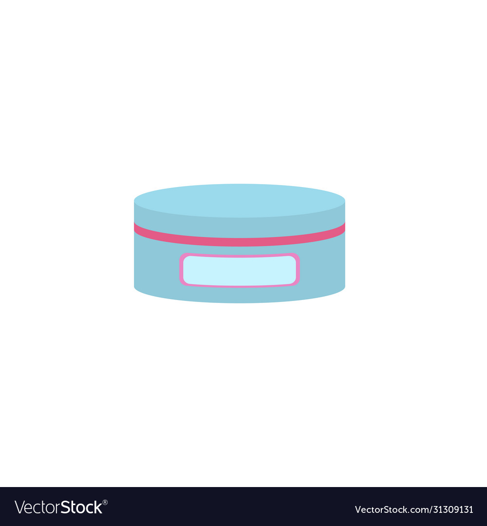 Hair or face cream in beauty jar cartoon gel vector image Hair or face cream in beauty jar cartoon gel