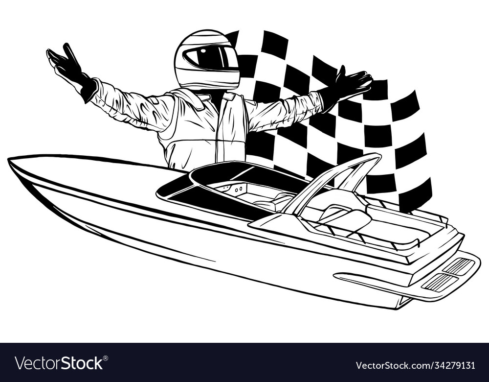 Speed Boat Illustrations ~ Stock Speed Boat Vectors