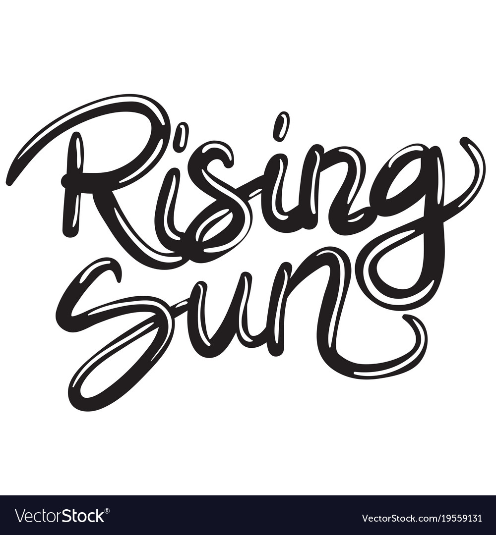 Rising sun