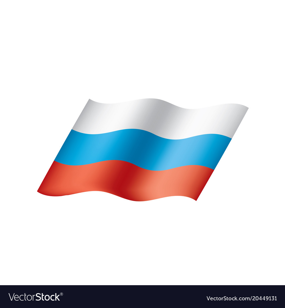 Russia flag Royalty Free Vector Image - VectorStock