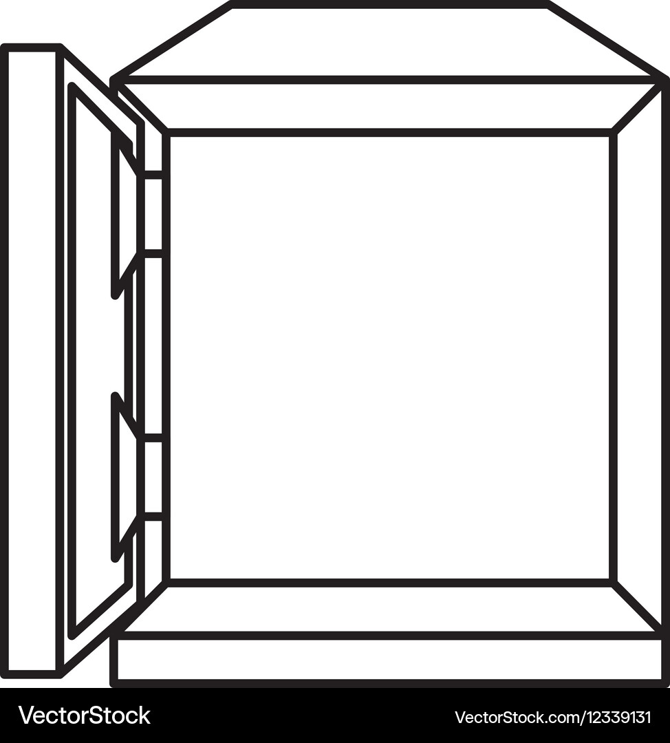 Safe box isolated icon Royalty Free Vector Image