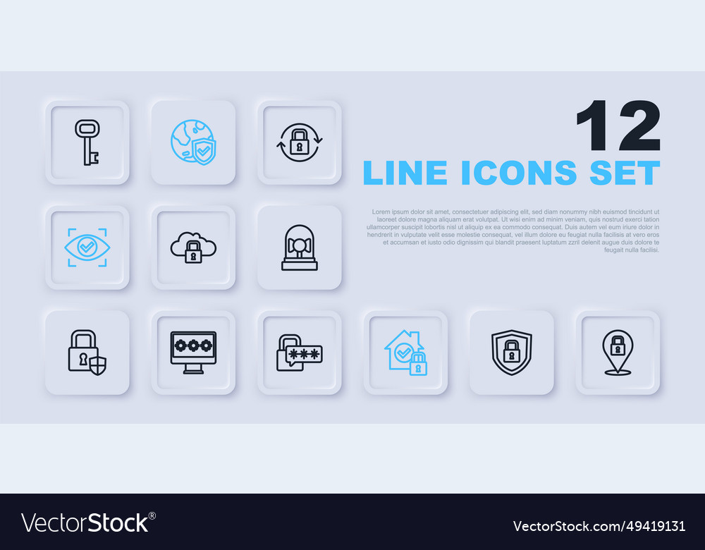 Set line shield security with lock cloud