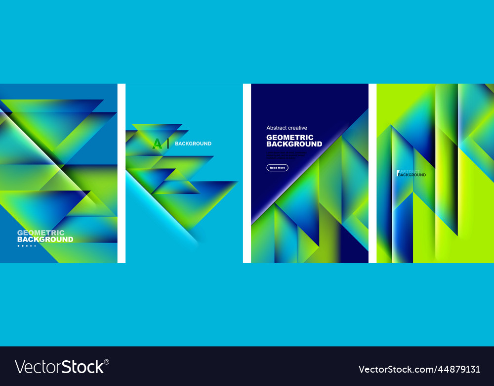 Set of abstract backgrounds - overlapping