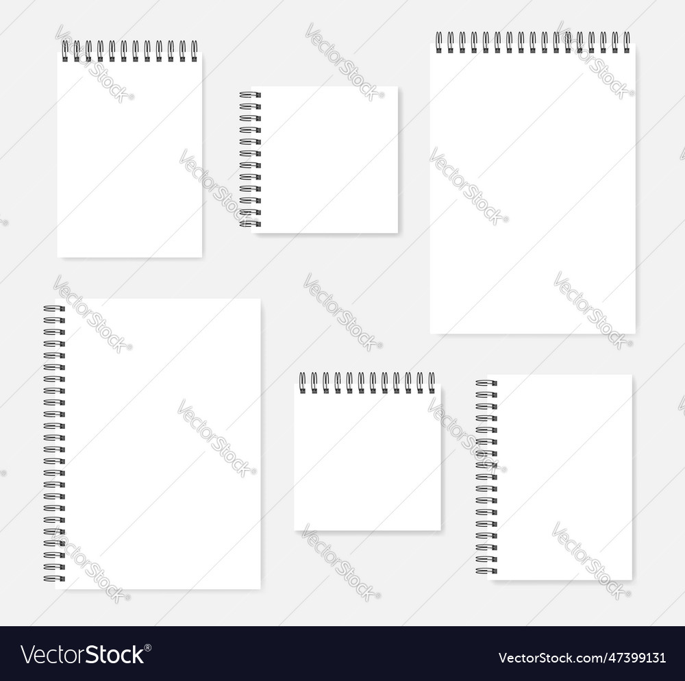 Spiral blank notebook - a4 a5 square sizes