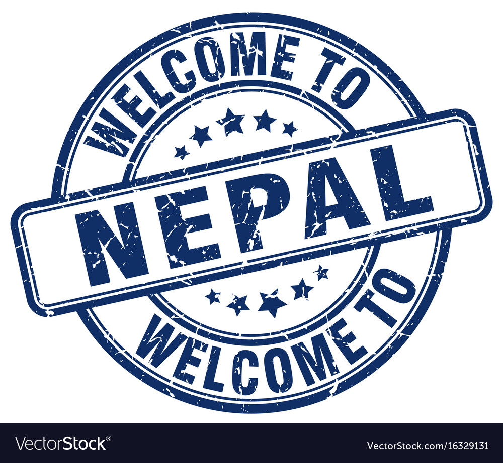 Welcome to nepal Royalty Free Vector Image - VectorStock