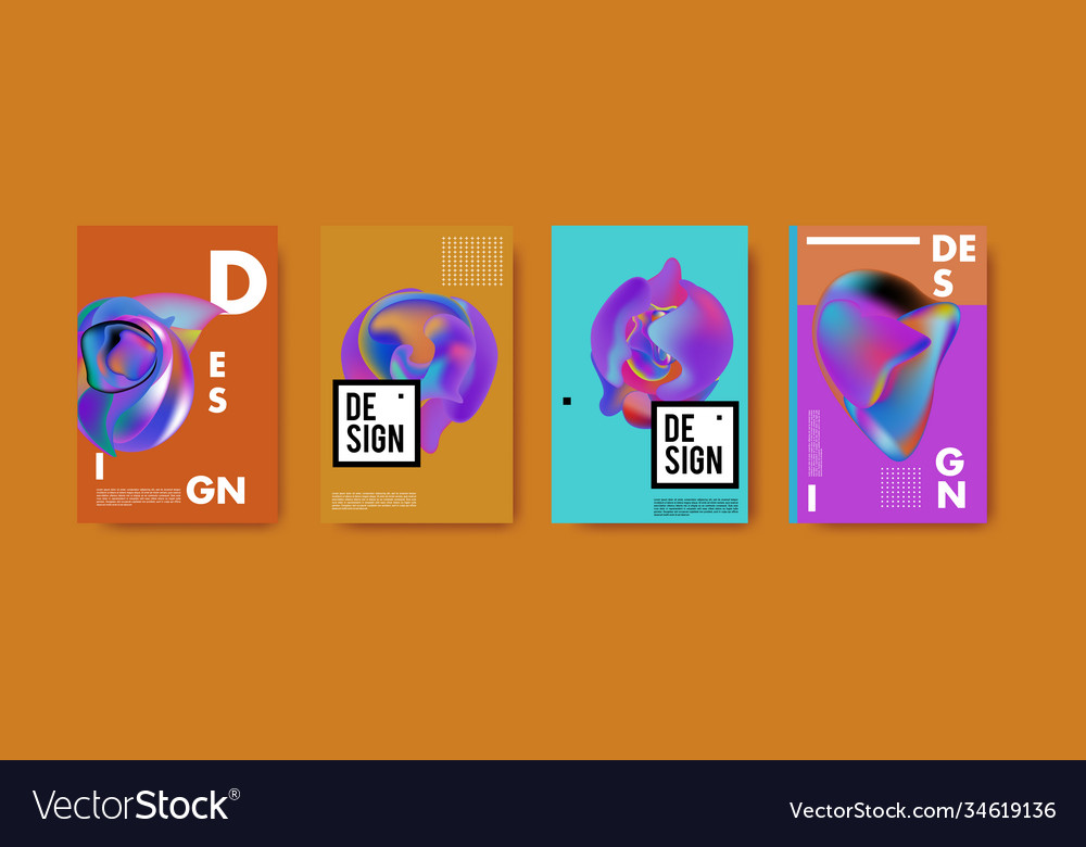 Abstract colorful liquid and fluid pattern Vector Image Abstract colorful liquid and fluid pattern